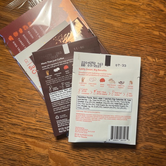 Ryze Mushroom Coffee and Superfood Creamer Set Sampler - Picture 2 of 2